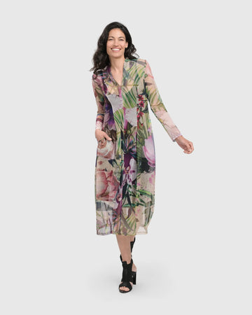 alembika-moonflower-cocoon-kleid-floral-langarm image 2