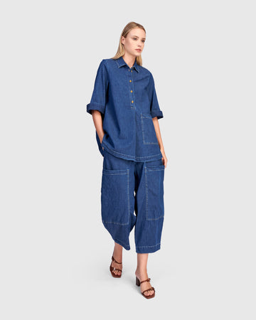 alembika-bold-barrel-capri-hose-denim image 2