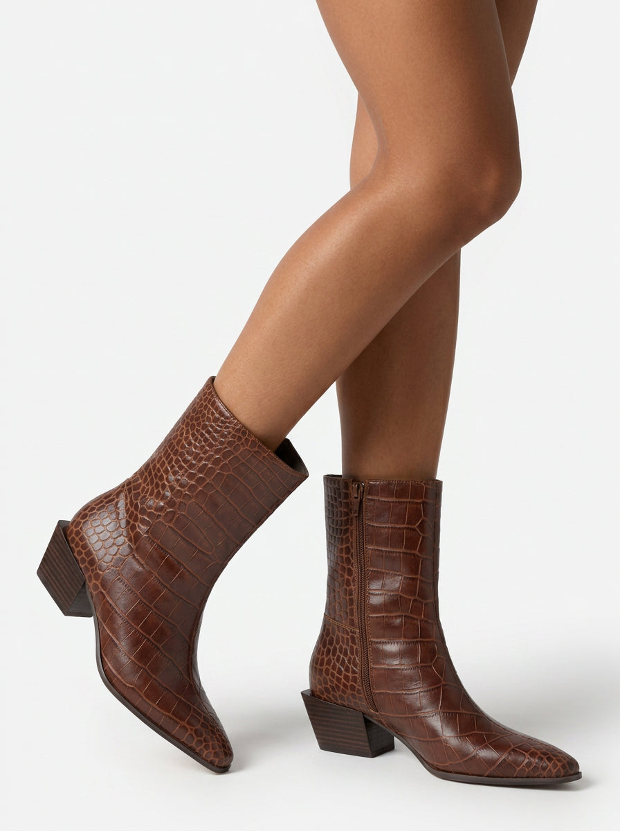 alma-en-pena-animal-print-leder-stiefeletten-camel-4-cm image 5