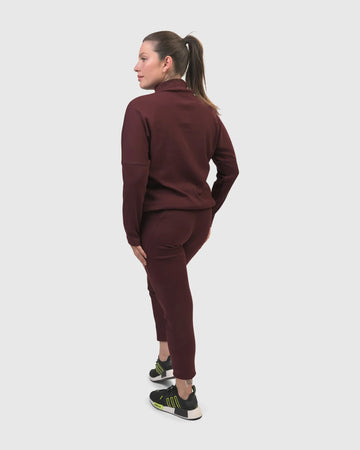 alembika-zen-drawstring-sweatshirt-wine-pullover image 8