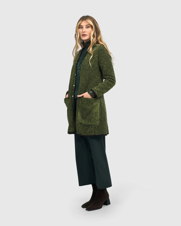 alembika-library-jacket-green-strickjacke image 2