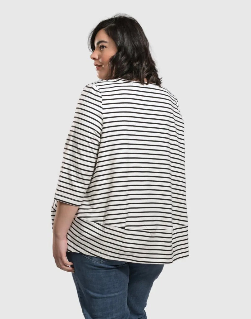 alembika-urban-edge-stripe-top-schwarz image 1