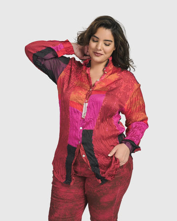 alembika-sunset-strip-button-down-hemd-magenta image 2