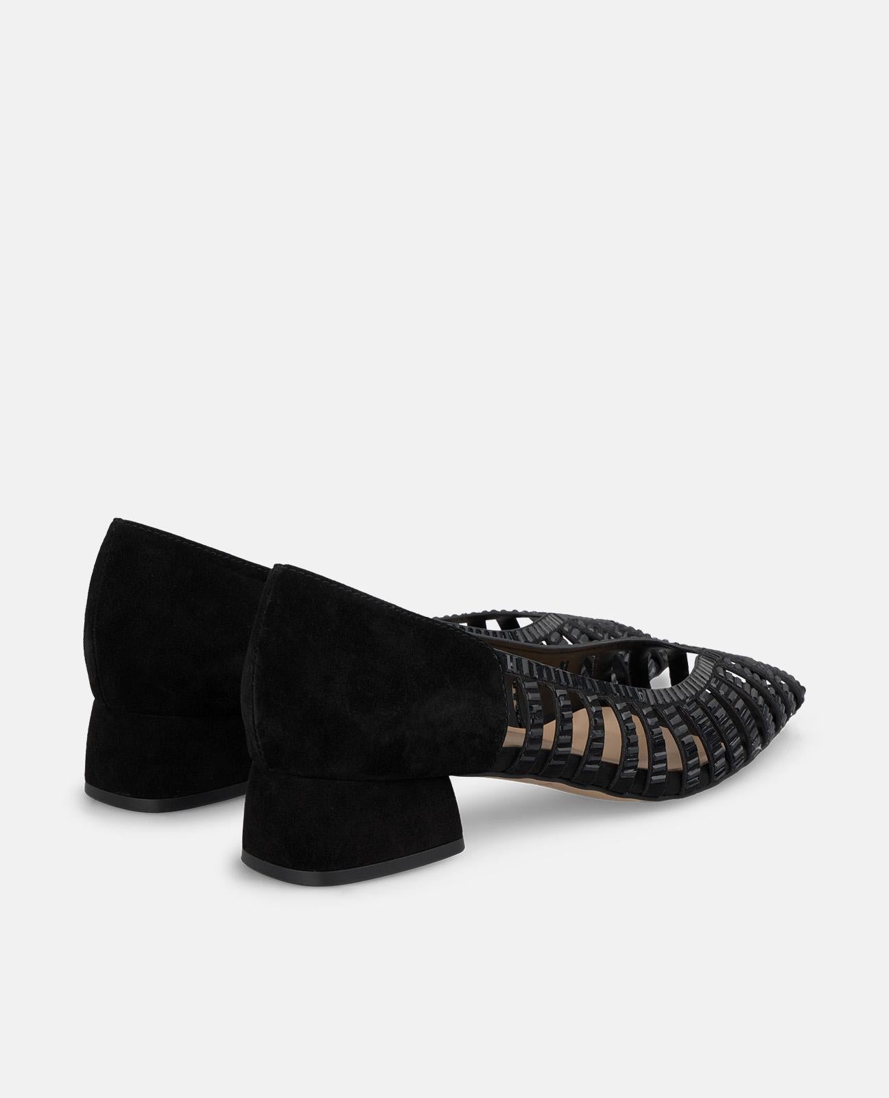 alma-en-pena-damen-ballerinas-schwarz-mirror-strass-spitz-3-cm image 3