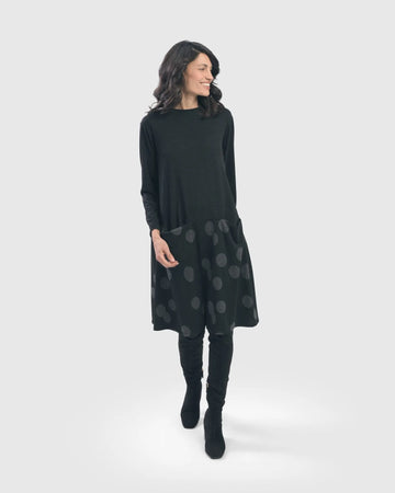 alembika-fallon-shift-kleid-circles-stripes image 2