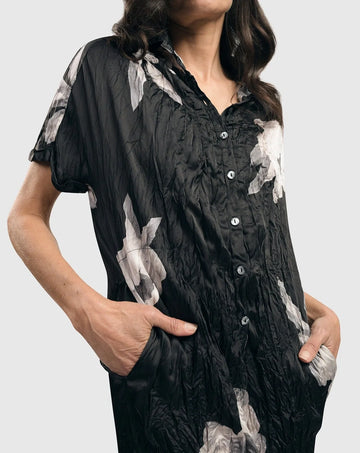 alembika-kelsey-crinkle-shirtdress-hemdkleid-roses-midi image 3