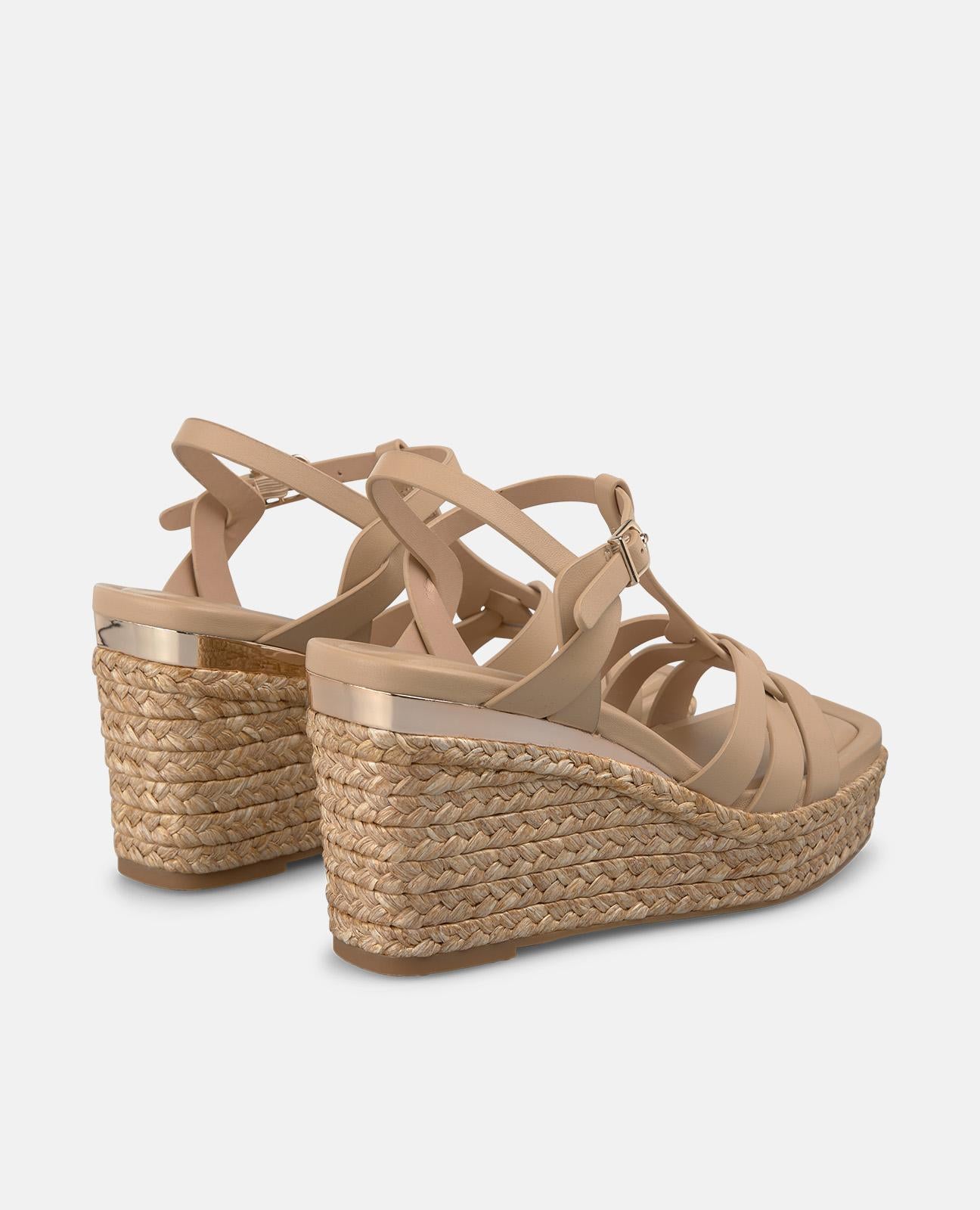 alma-en-pena-multiple-strap-esparto-wedge-keilsandalen-arena image 3