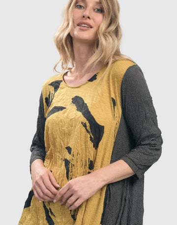 alembika-ru-hi-lo-crinkle-tunic-top-yellow-tunika image 5