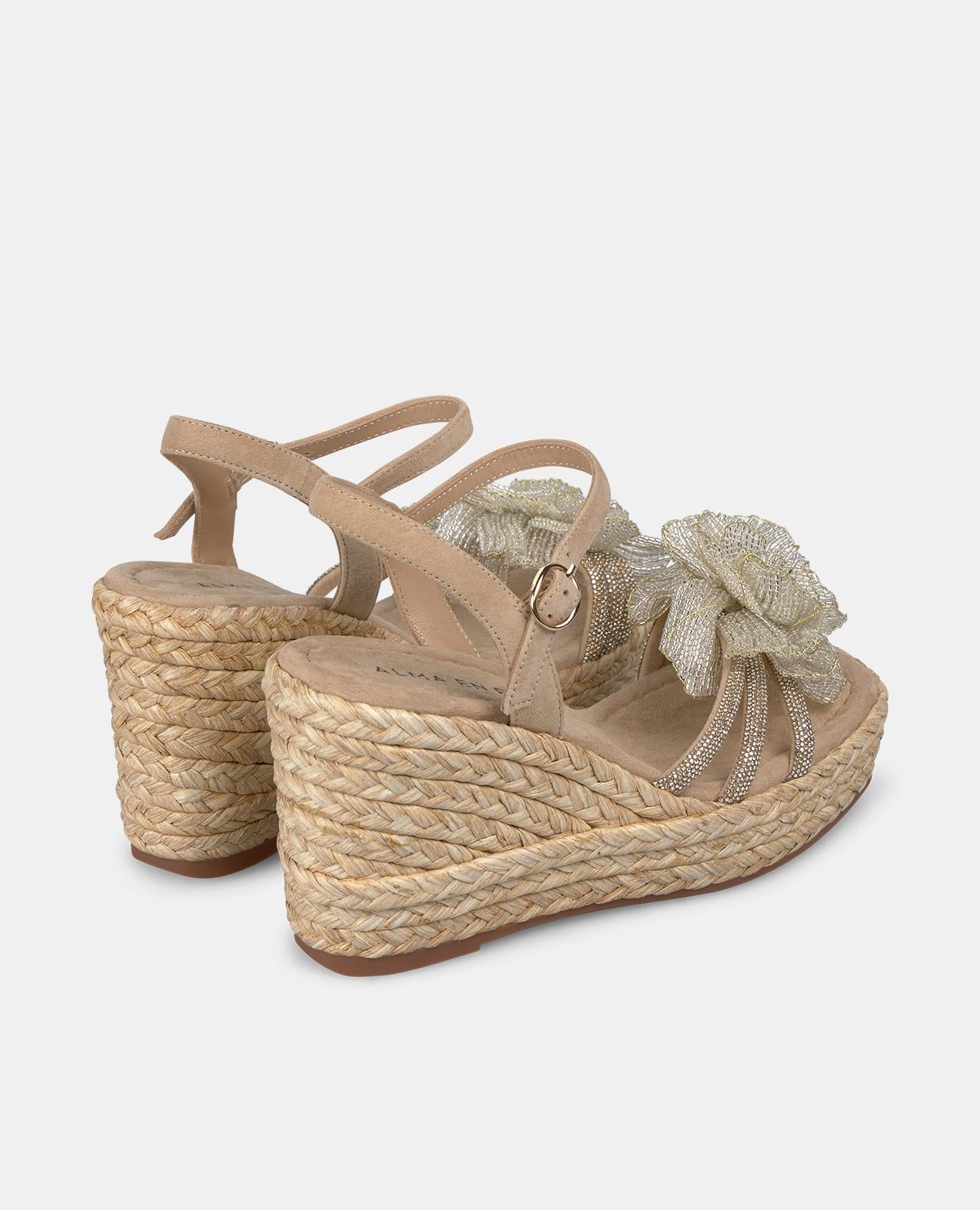 alma-en-pena-rhinestone-flower-wedge-keilsandale-arena-9-8-cm image 3