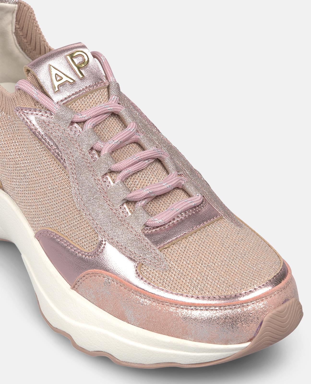 alma-en-pena-metallic-sneaker-rosa-plateau-4-5-cm-schn-rung image 4