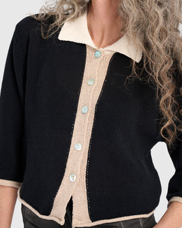 alembika-coco-cardigan-black-kurzer-strick-cardigan image 3