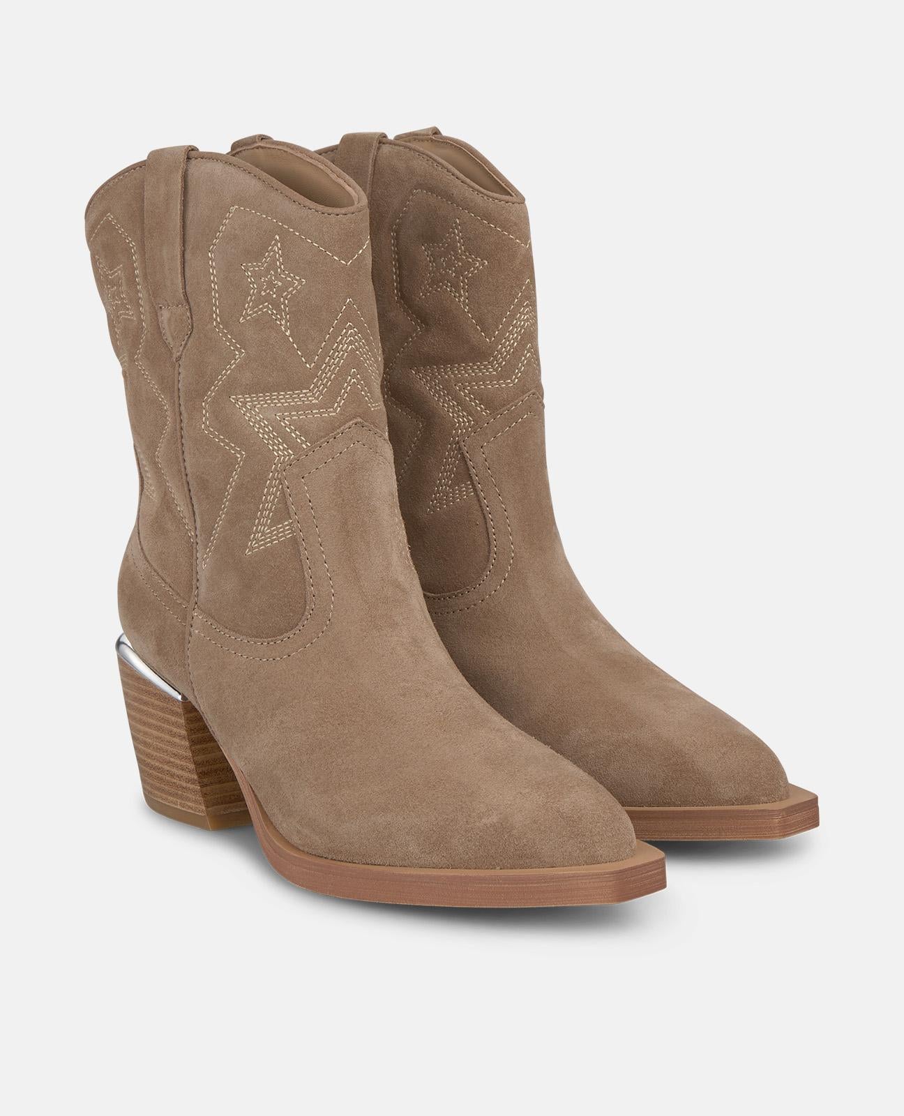 alma-en-pena-low-heel-stiefelette-vison-7-cm-cowboy image 2