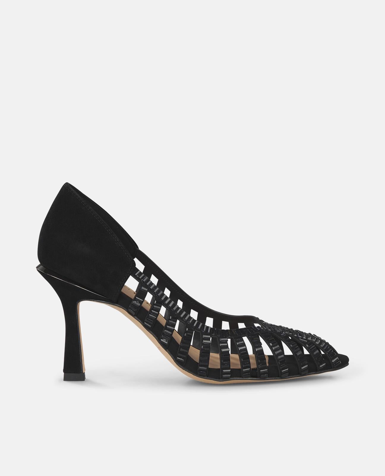 alma-en-pena-mirror-effect-high-heels-schwarz-spitz-9-cm image 1