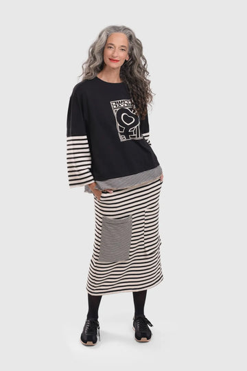 alembika-urban-french-terry-rock-midi-mit-taschen image 3