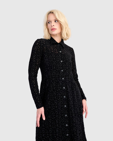 alembika-marilyn-button-up-dress-damen-kleid-in-schwarz image 6