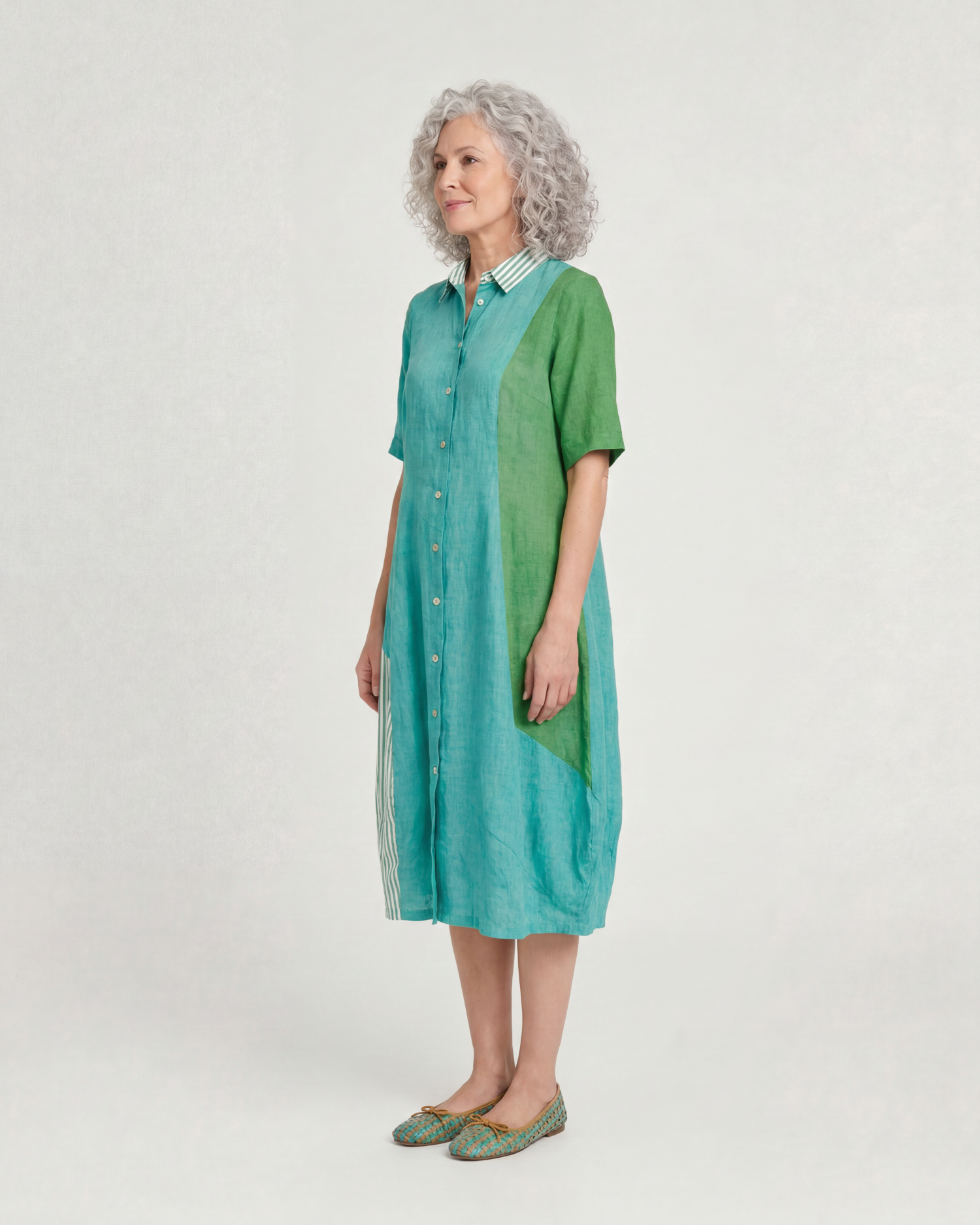 alembika-barb-linen-shirtdress-teal-mix image 4