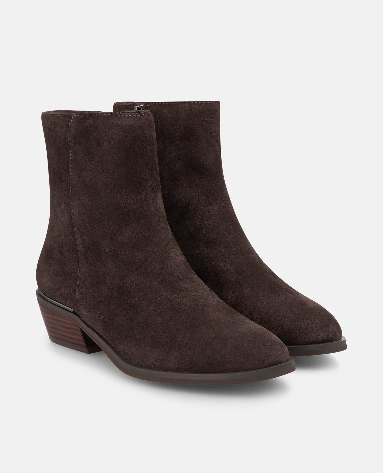 alma-en-pena-bootie-flach-damen-stiefeletten-braun-4-5-cm image 2