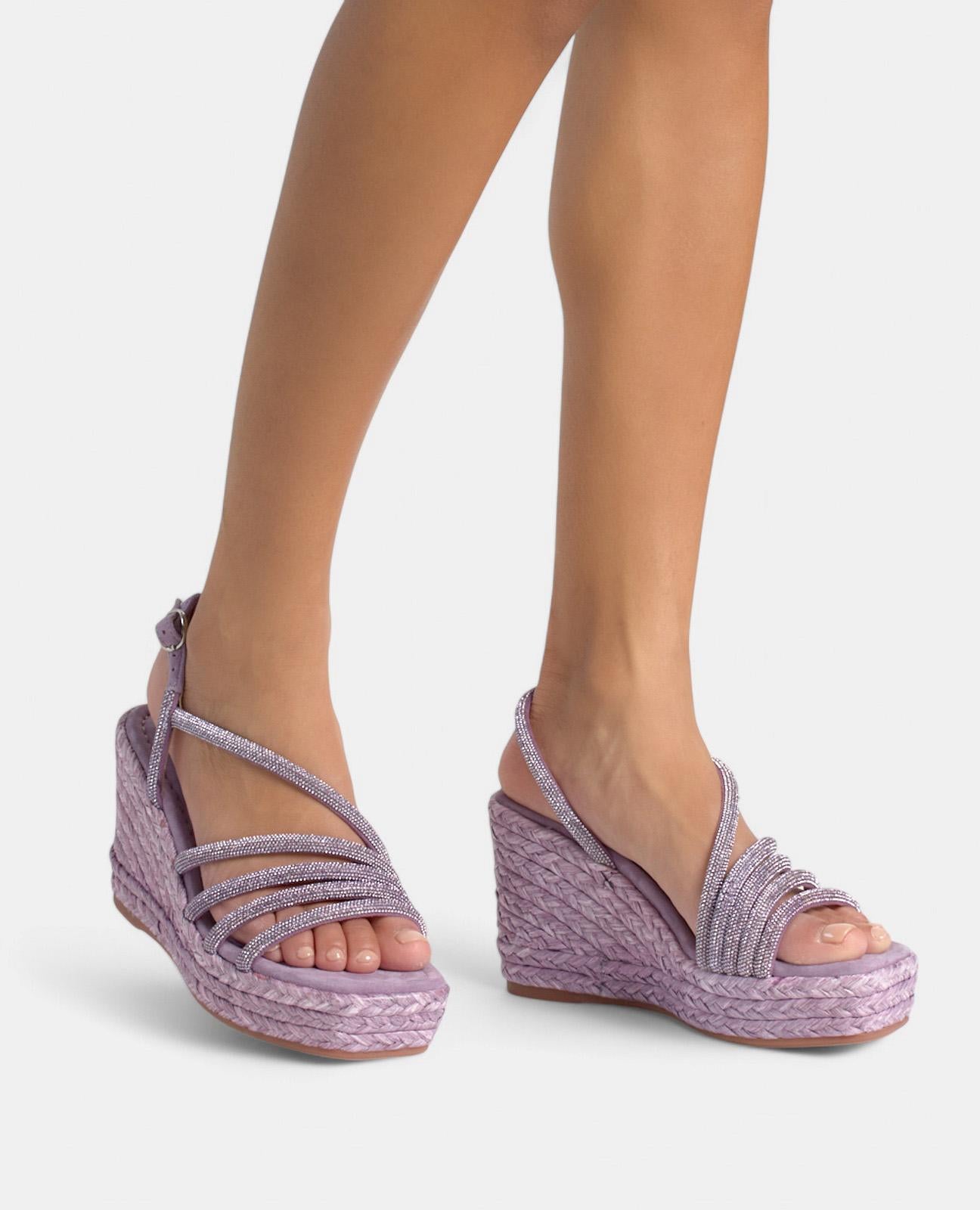 alma-en-pena-keilsandale-mit-strassriemen-violett-square-toe-9-8-cm image 4
