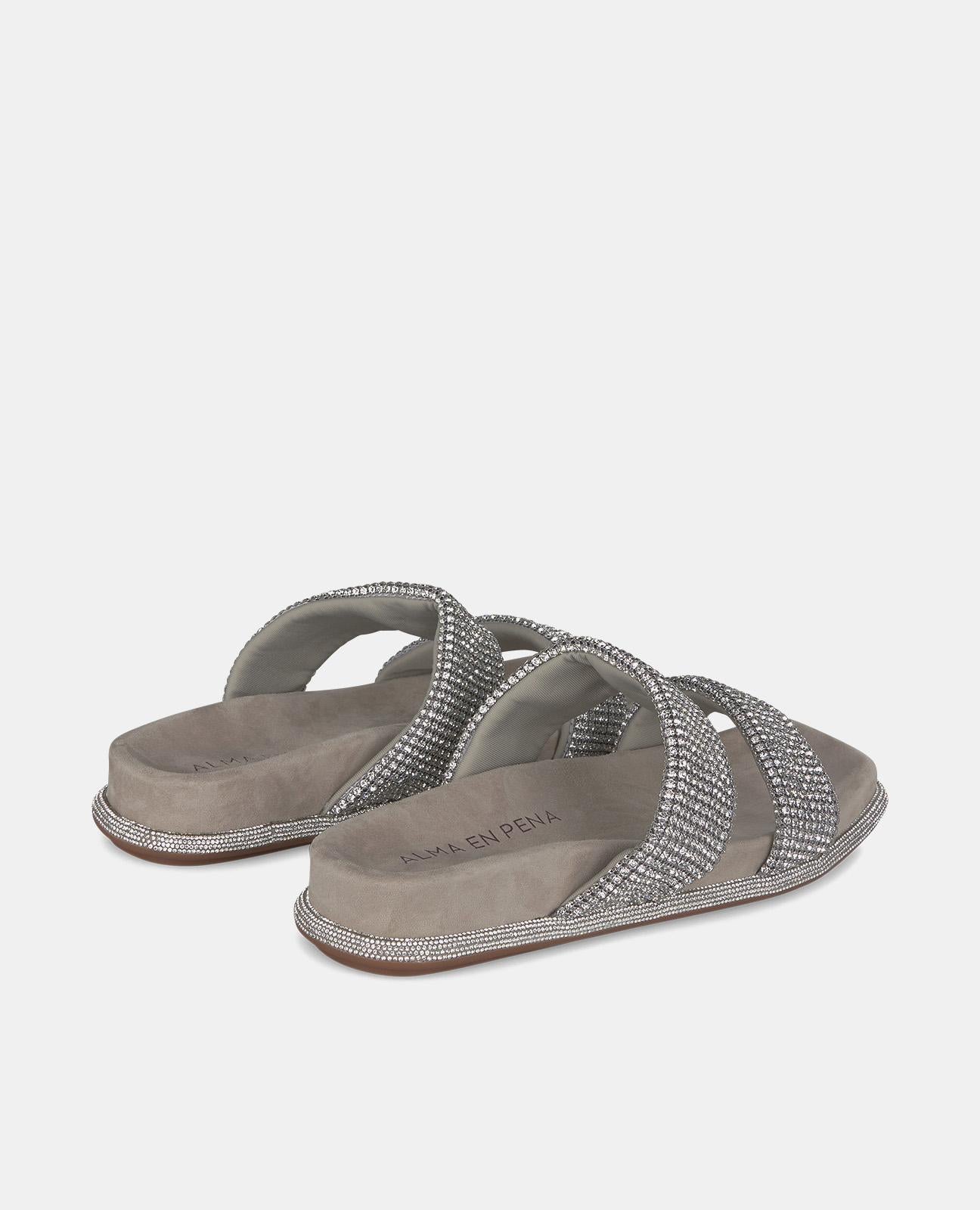alma-en-pena-flat-sandal-with-strass-straps-flache-sandalen-braun image 3