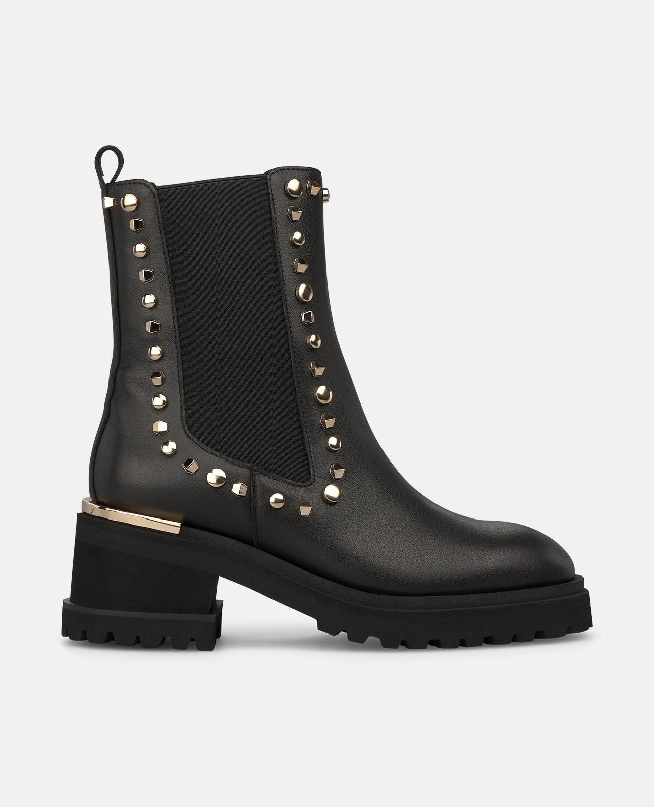 alma-en-pena-chelsea-nappa-stiefeletten-mit-nieten-schwarz image 1