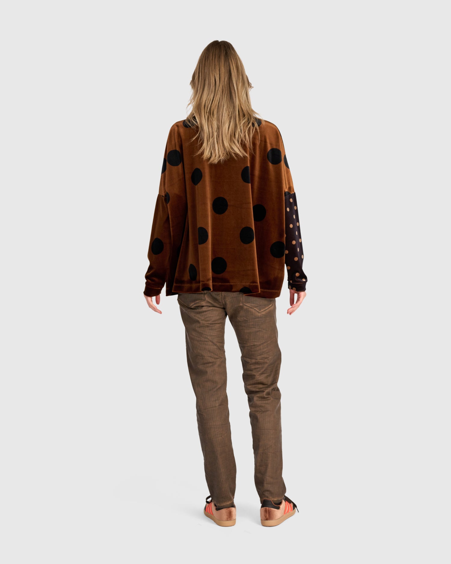 alembika-nellie-velvet-shirt-bluse-amber-dot-mix image 4