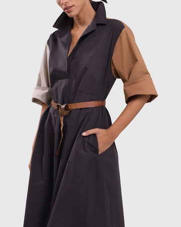 alembika-urban-trapeze-midi-dress-multi image 3