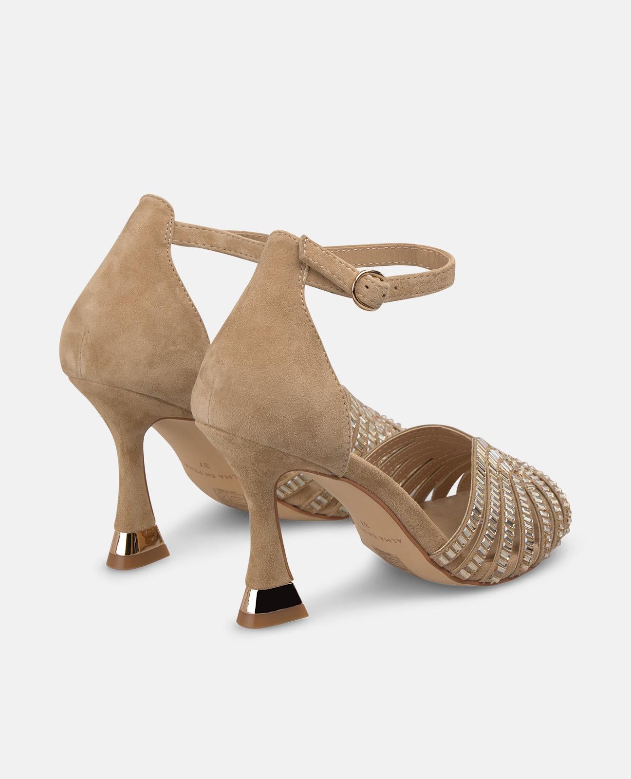 alma-en-pena-riemchensandalen-metallic-10-5-cm-absatz-arena image 3