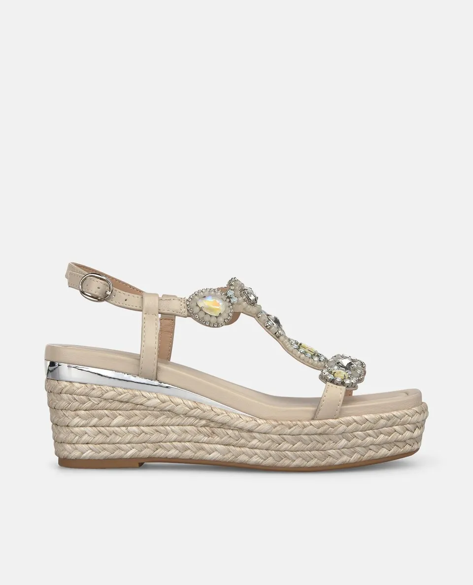 alma-en-pena-espadrille-keilsandalen-mit-strass-wei-7-5-cm image 1