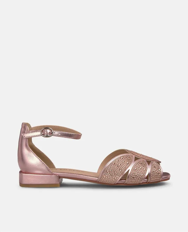 alma-en-pena-flache-sandale-mit-strass-in-rosa-absatz-2-3-cm image 1