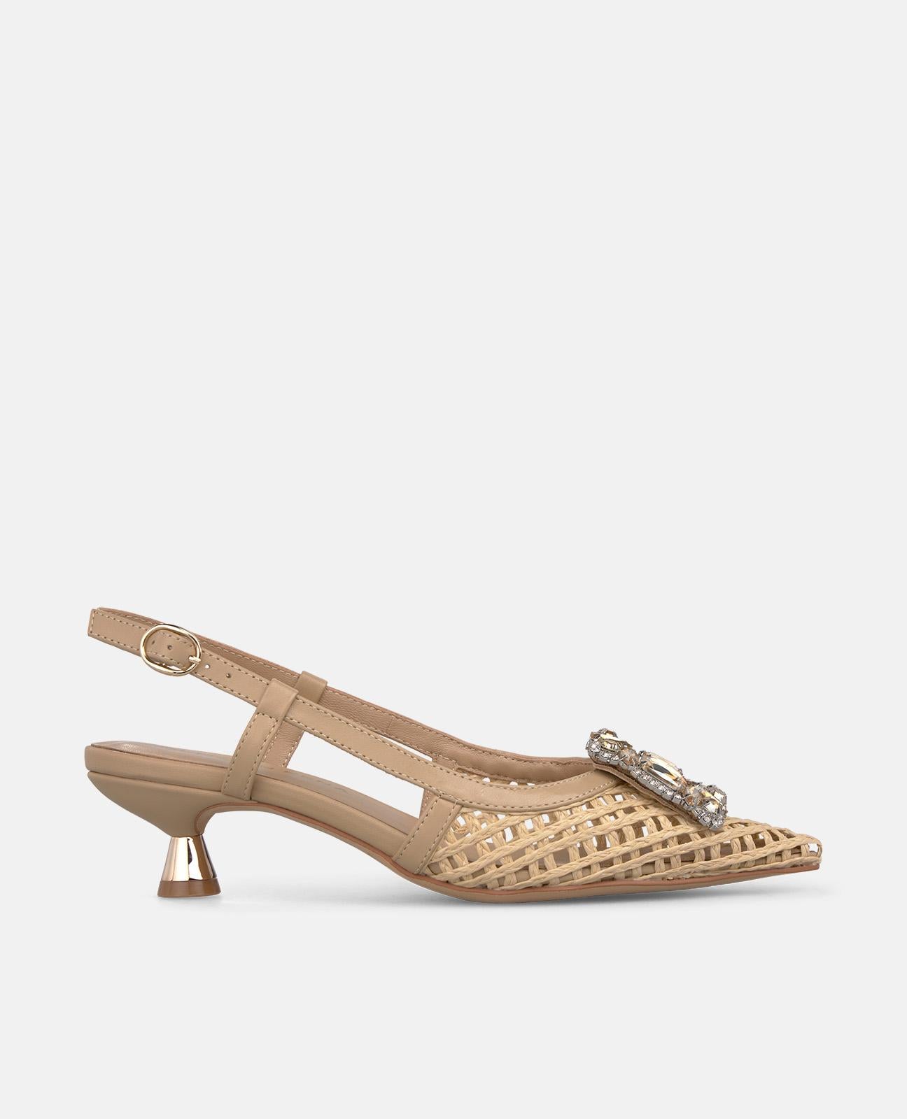 alma-en-pena-mini-raffia-slingpumps-sand-4-5-cm-kittenabsatz image 2