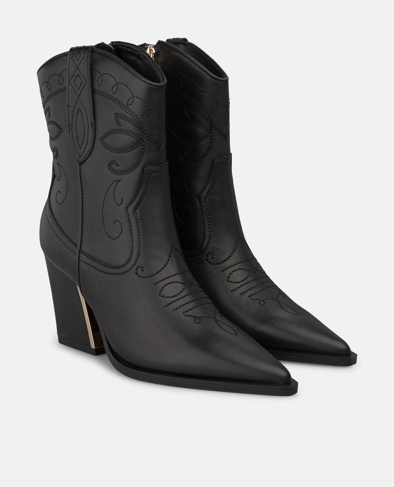 alma-en-pena-napa-cowboy-stiefelette-schwarz-8-cm image 2