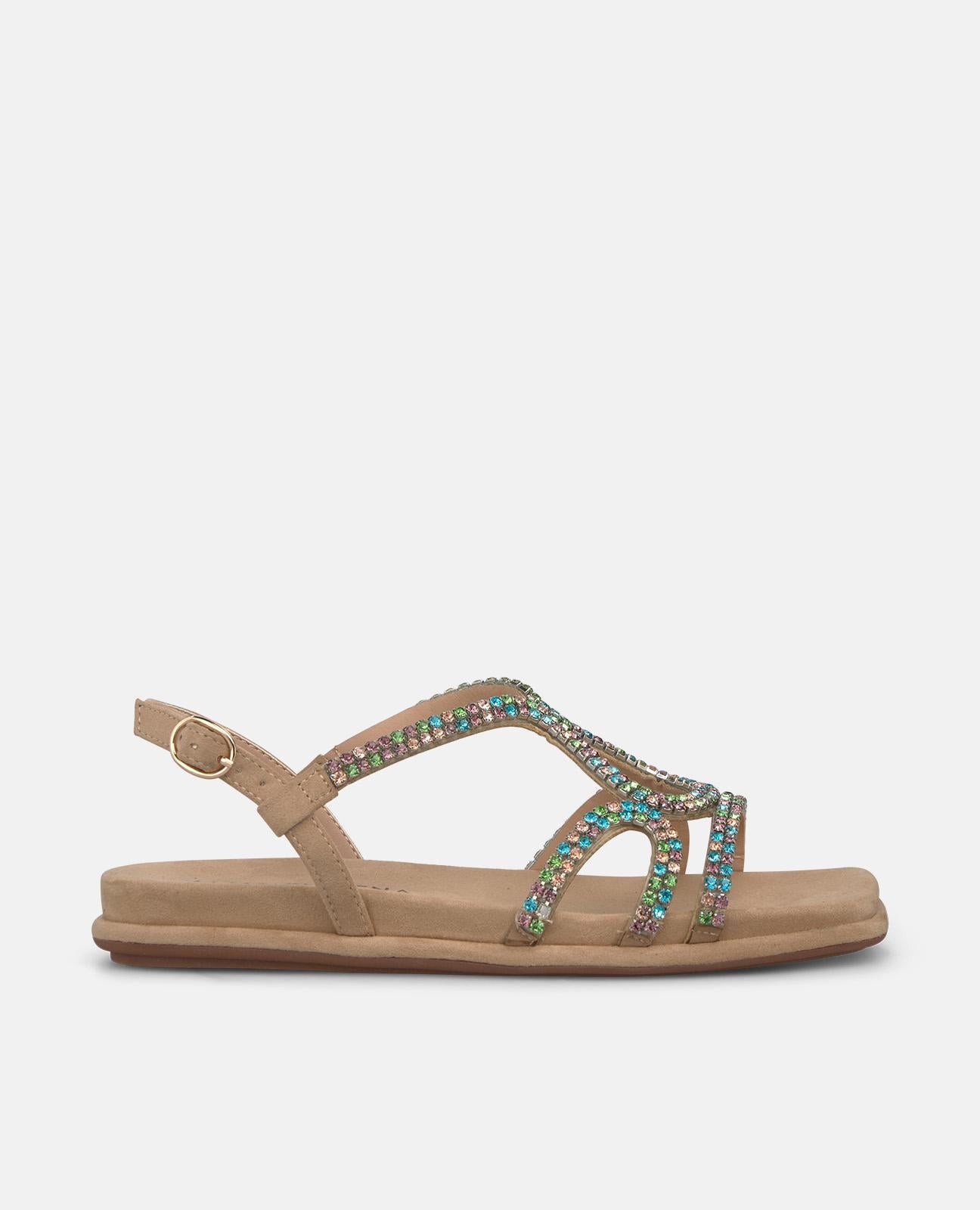 alma-en-pena-flache-sandale-mit-nieten-multicolor image 1