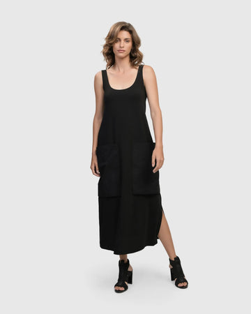 alembika-urban-maxi-tank-kleid-schwarz-baumwolle image 3