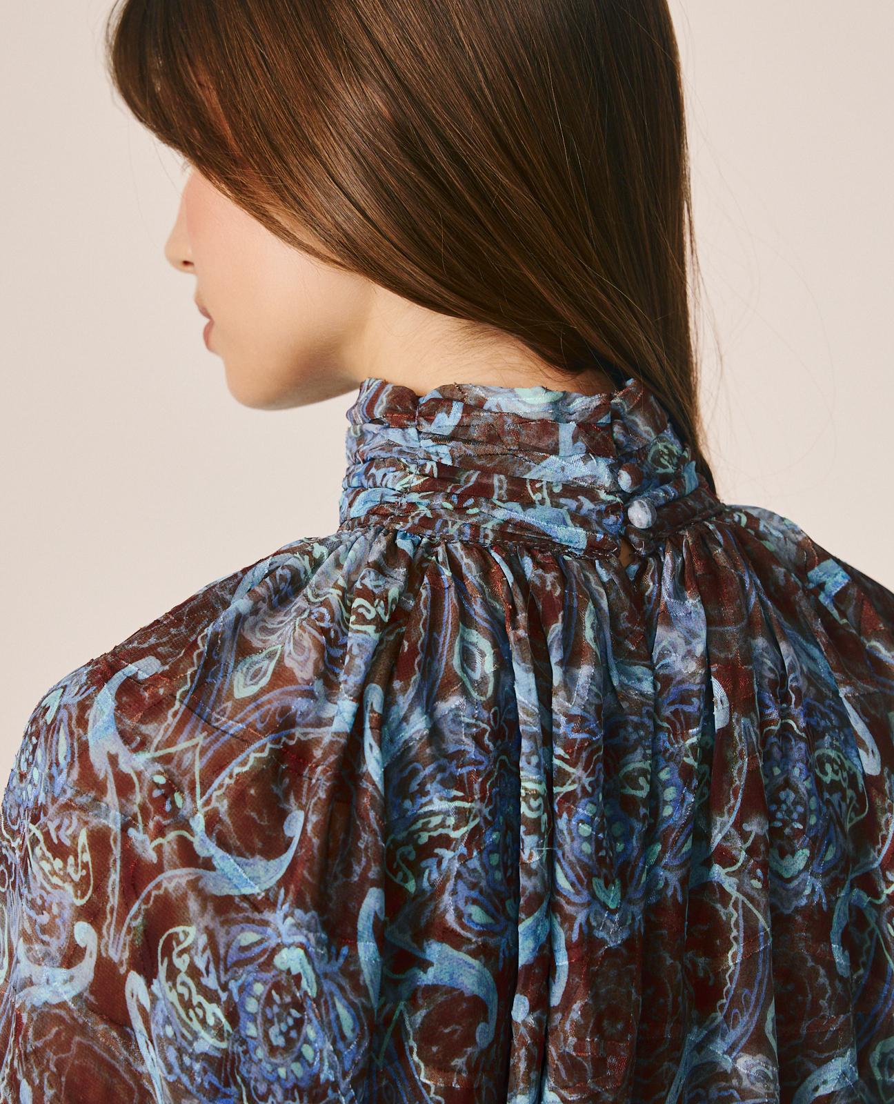 alma-en-pena-paisley-chiffonbluse-braun image 5