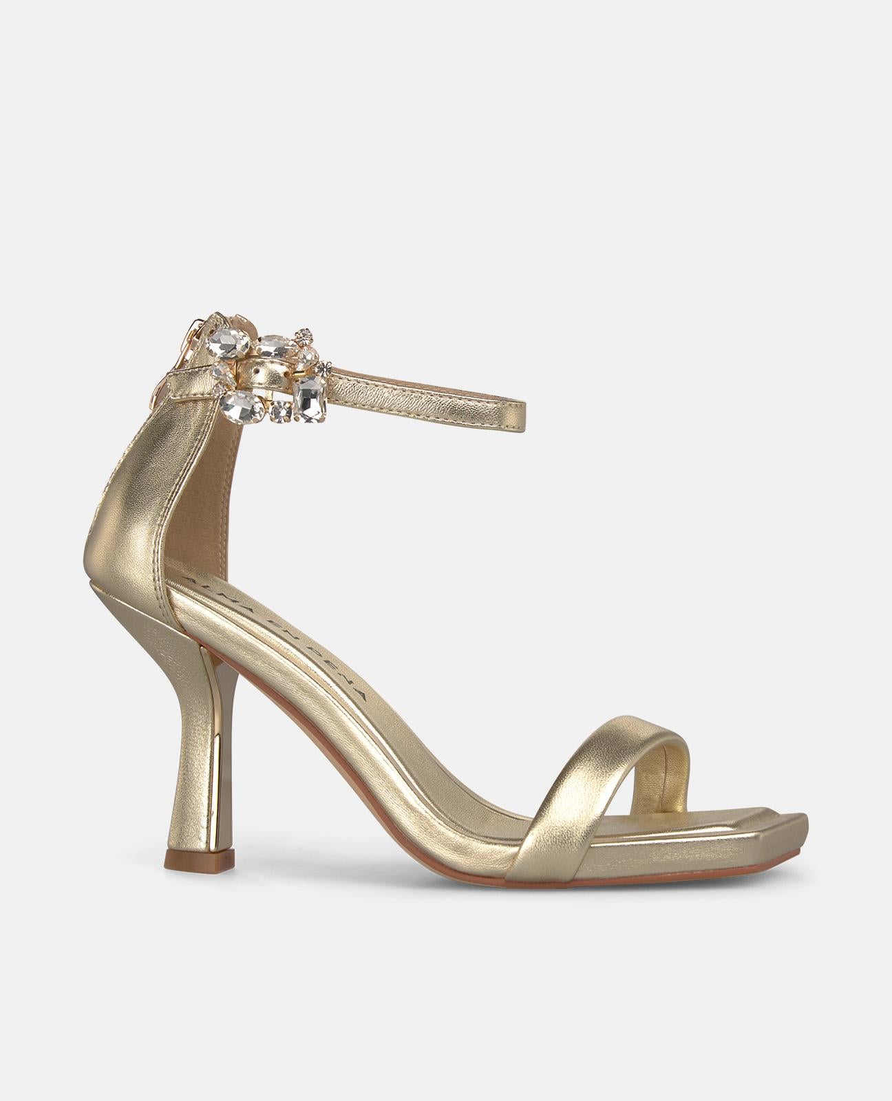 alma-en-pena-metallic-riemen-sandale-gold-9-cm-absatz image 1
