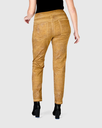 alembika-crocodile-iconic-stretch-jeans-ochre image 3