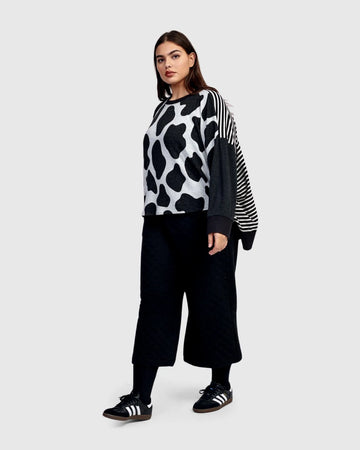 alembika-urban-metamorph-top-mix-gemustertes-langarm-top-mit-hi-lo-saum image 7