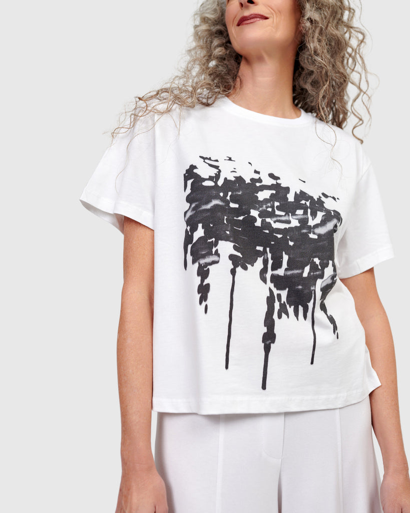 alembika-urban-splatter-tee-damen-t-shirt-wei image 1
