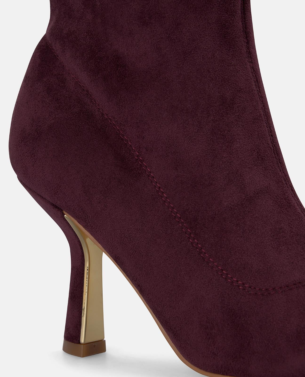 alma-en-pena-zipper-stiefelette-bordeaux-8-5-cm-trichterabsatz image 4