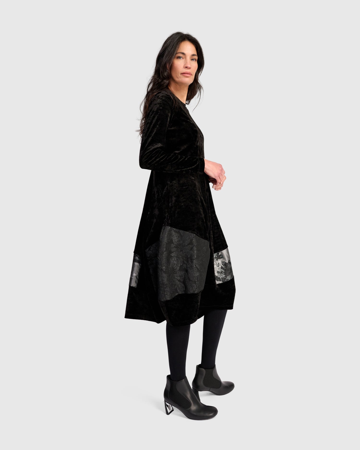 alembika-mercury-cocoon-dress-black-silver-kleid image 6