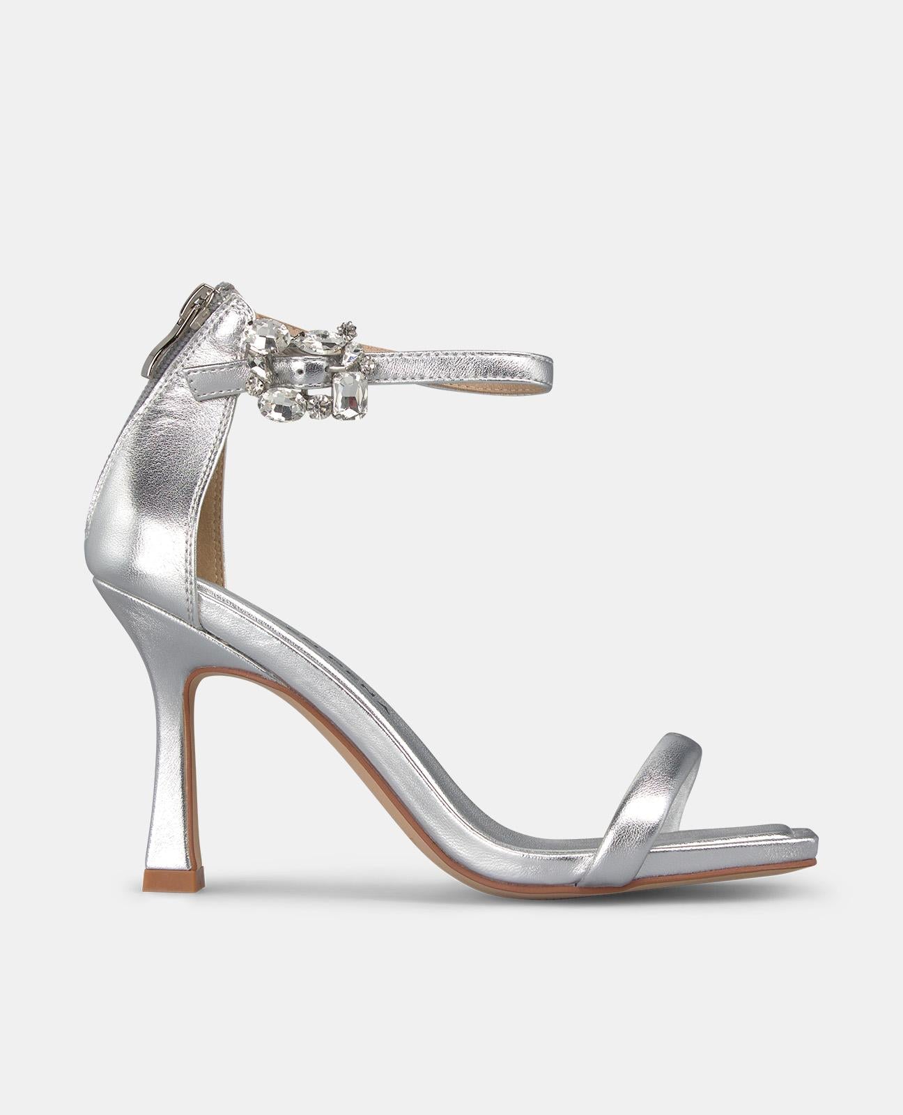 alma-en-pena-sandal-with-jewel-buckle-high-heel-silber-9-cm image 1