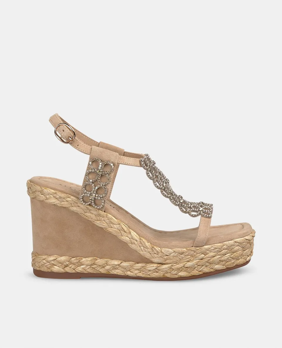 alma-en-pena-flower-wedge-mit-strass-arena-keil-9-8-cm image 1