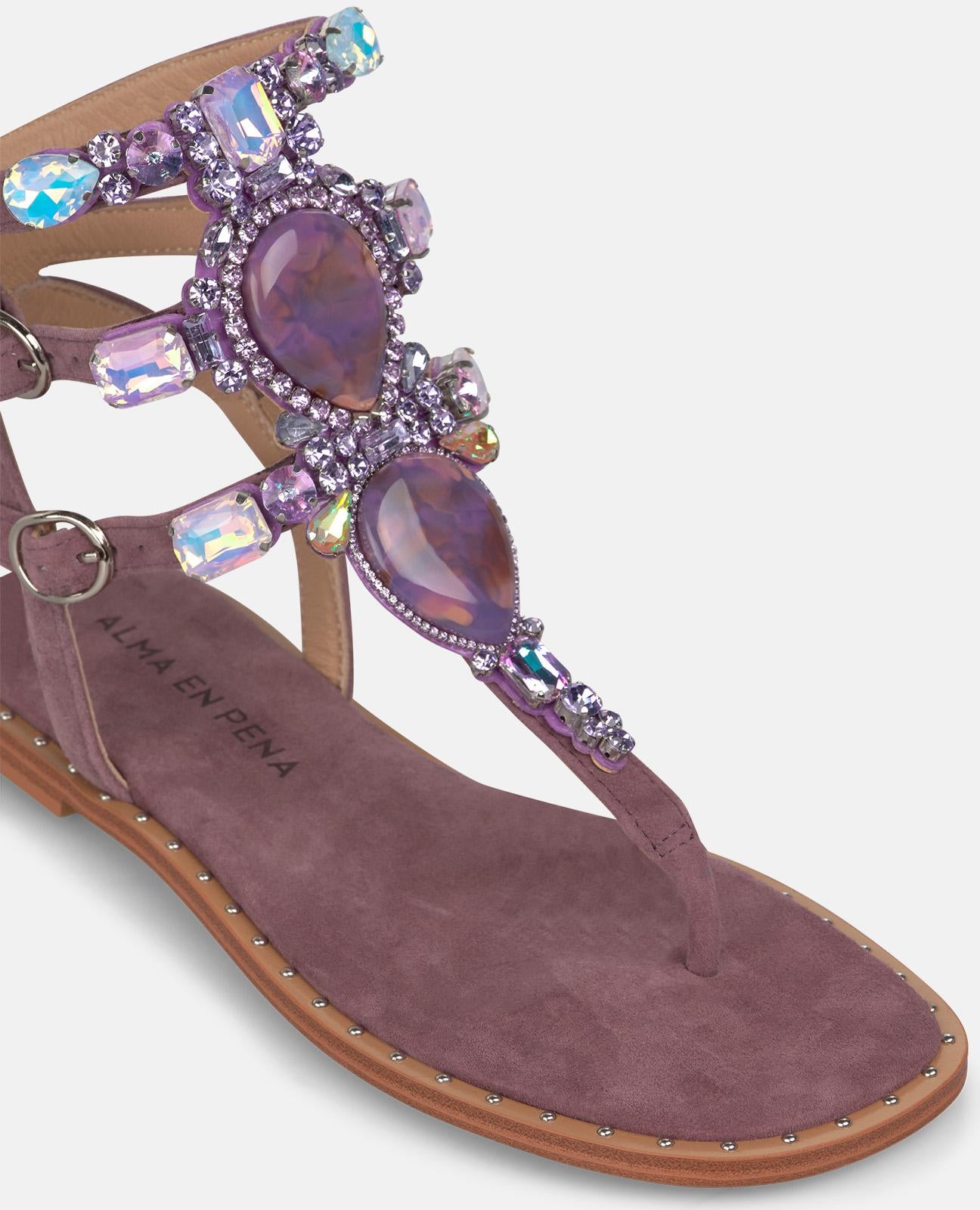alma-en-pena-sandalen-im-greek-style-lavendel-flach-1-cm image 4