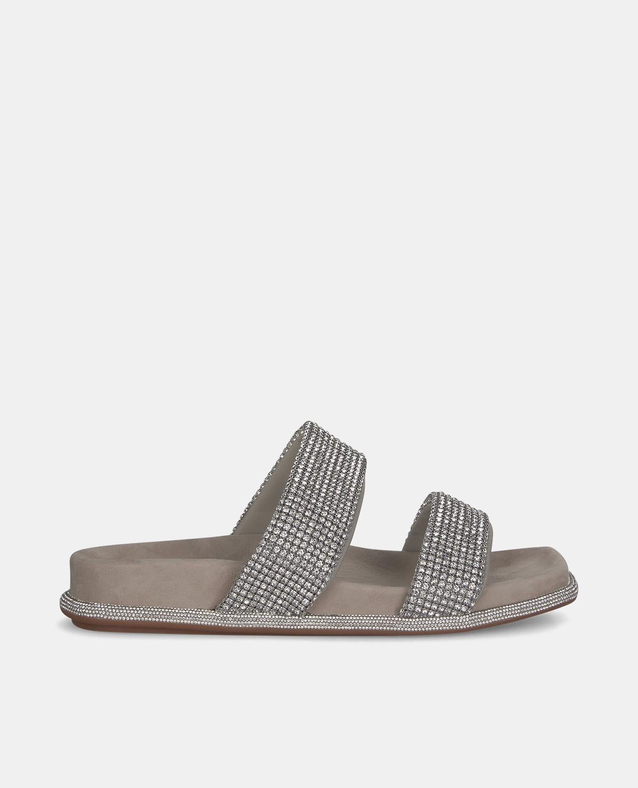 alma-en-pena-flat-sandal-with-strass-straps-flache-sandalen-braun image 1