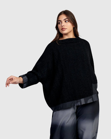 alembika-urban-zora-pullover-top-squares-poncho-pullover image 2