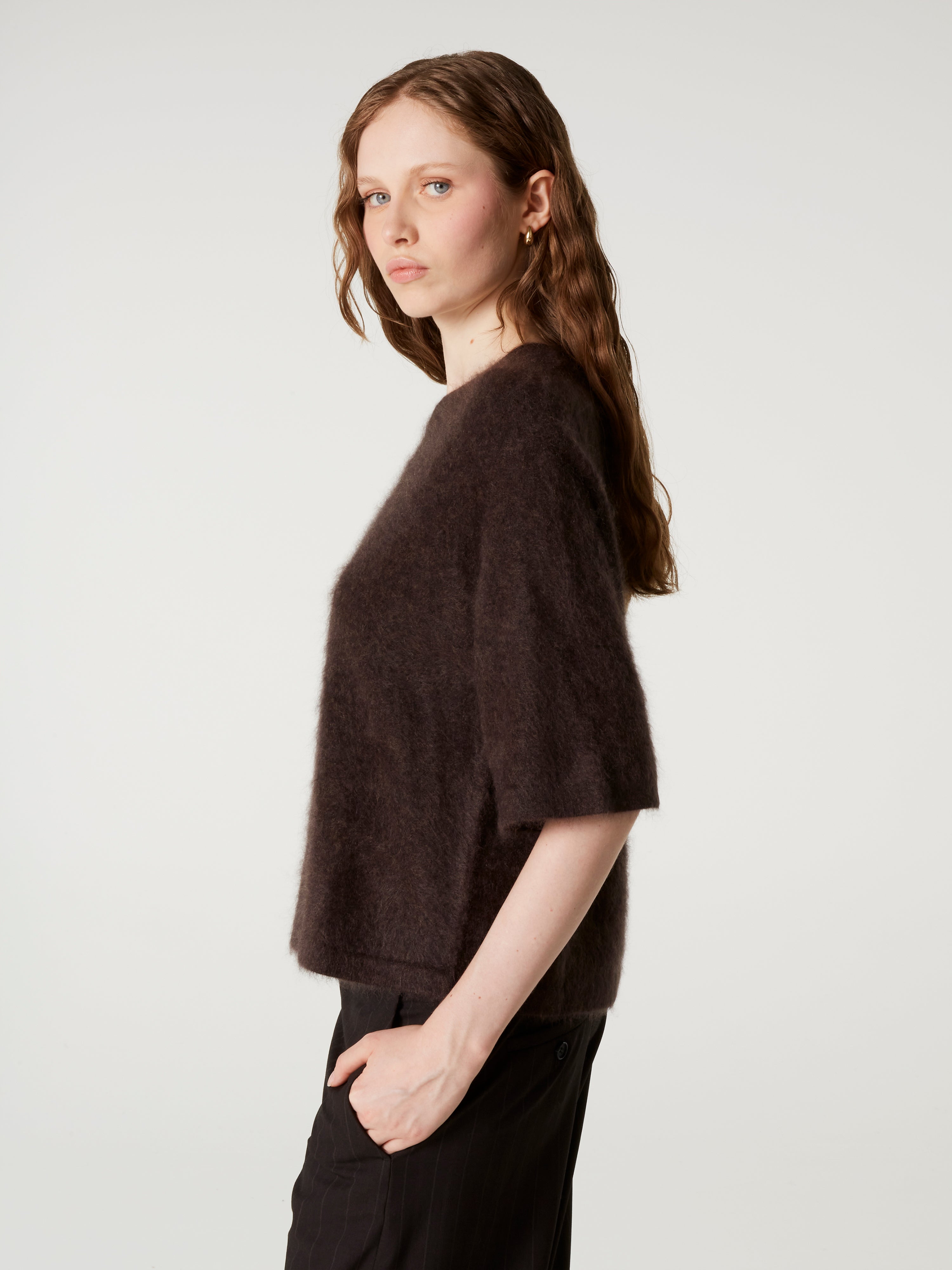 absolut-jenna-pullover-100-geb-rstetes-kaschmir-oversize-kurzarm-braun-brownie image 4