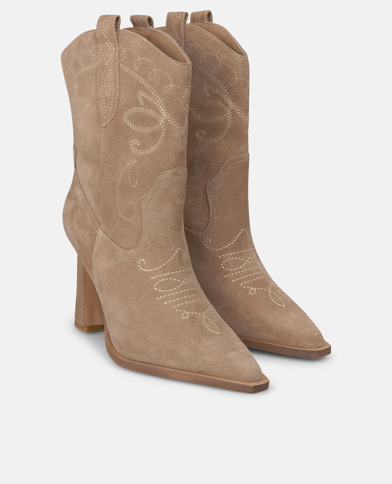 alma-en-pena-cowboy-stiefelette-leder-vison-9-cm image 2