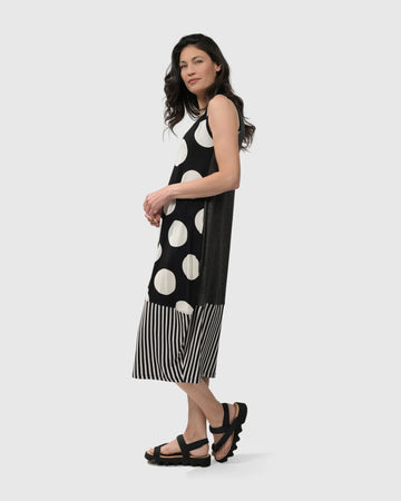 alembika-minnie-rmelloses-midi-kleid-mono-punkte image 7