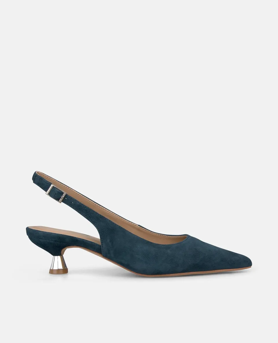 alma-en-pena-basic-slingback-pumps-mit-kittenabsatz-4-cm-in-blau image 1