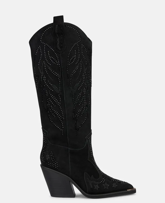 alma-en-pena-cowboy-stiefel-schwarz-velours-8-cm-absatz image 1